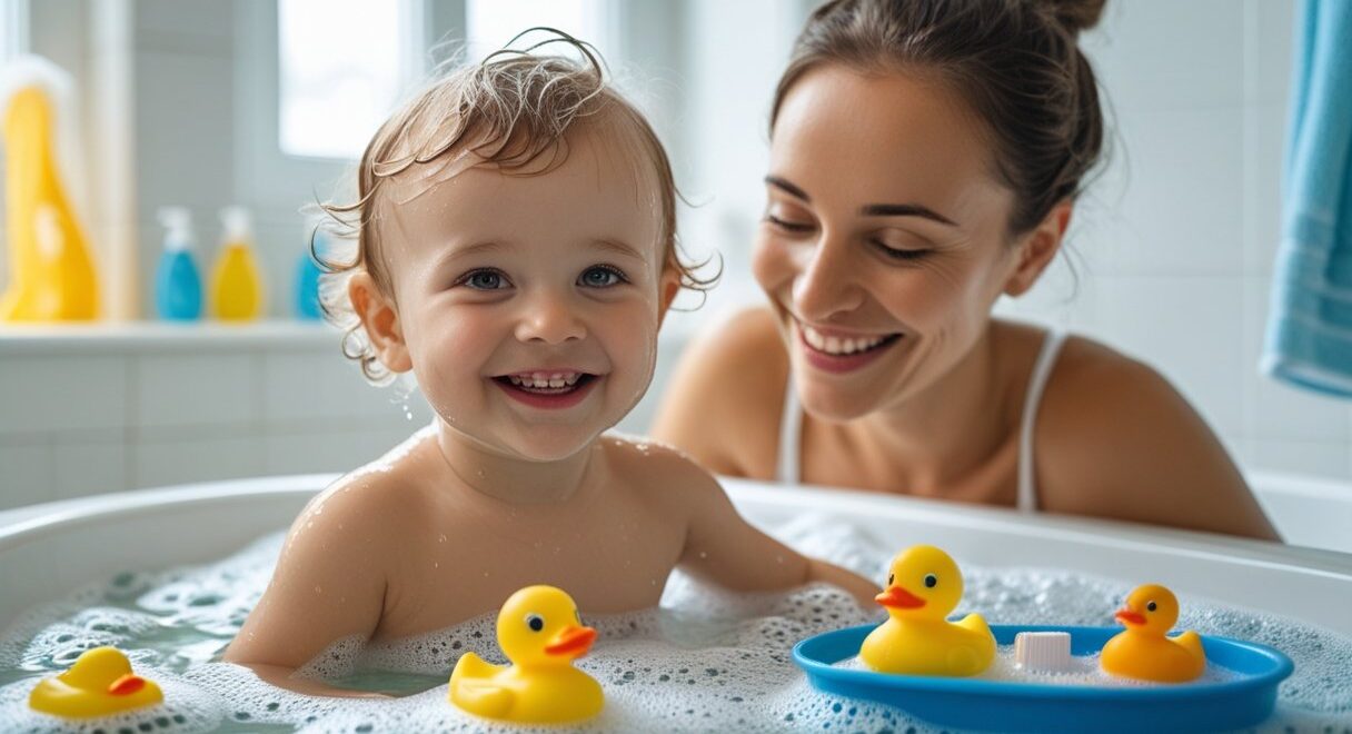 Sådan skaber du en tryg og sjov badeoplevelse for dit barn